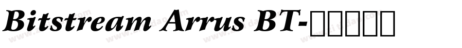 Bitstream Arrus BT字体转换